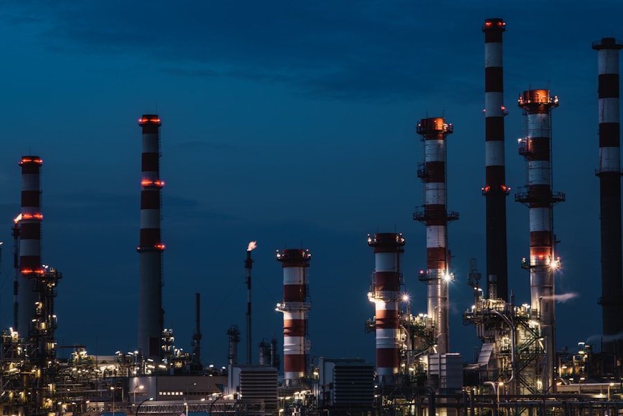 Oil refinery and petroleum processing facility